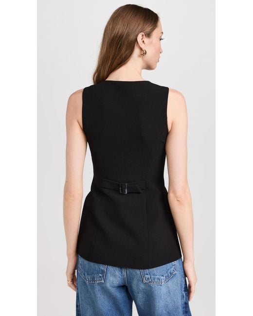 ALIGNE Black Leo Long Waistcoat