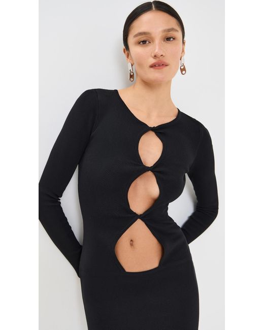 Lioness Black Homecoming Long Sleeve Maxi Dress