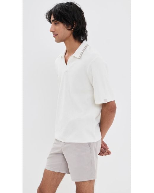 Rag & Bone White Rib Johnny Polo for men