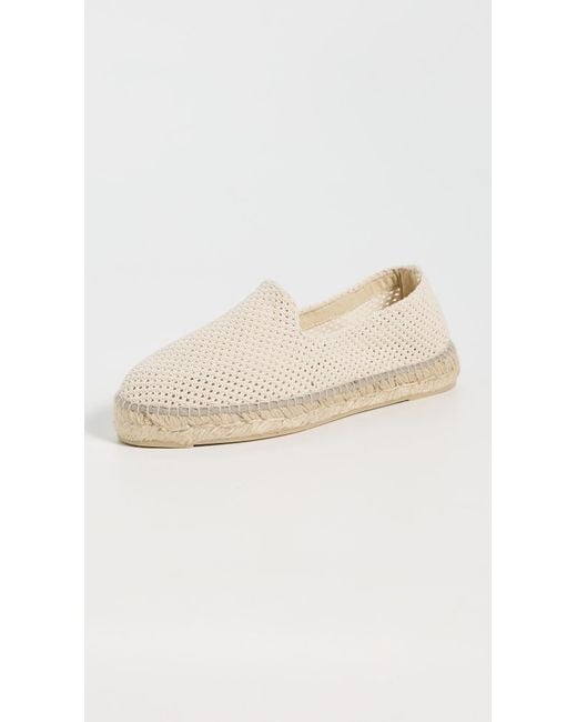 Manebí White Flat Net Espadrilles