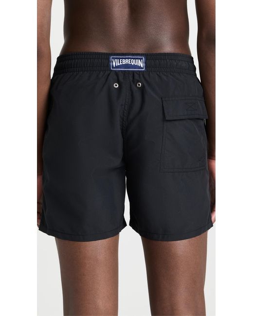Vilebrequin Black Solid Moorea Swim Trunks 5 for men
