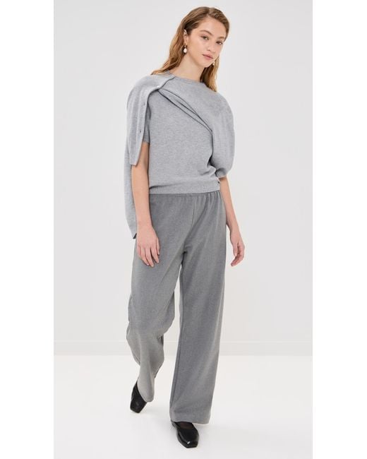Nackiyé Gray Pearl Crewneck Cashmere Sweater