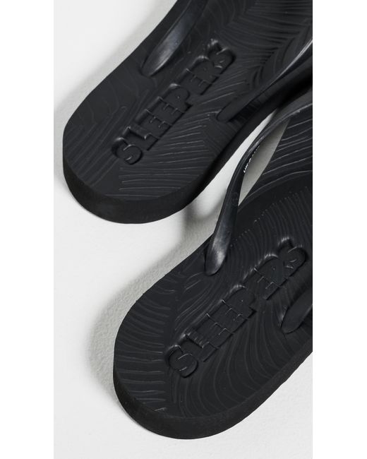 Sleeper Black Tapered Flip Flops