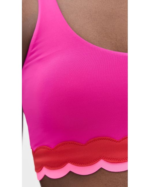 Beach Riot Pink Marin Bikini Top
