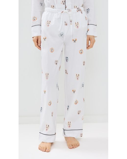 Printfresh White Long Pajama Set
