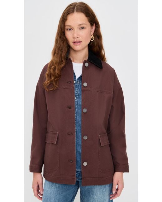 Le Bos Red Dree Mid-Length Barn Jacket