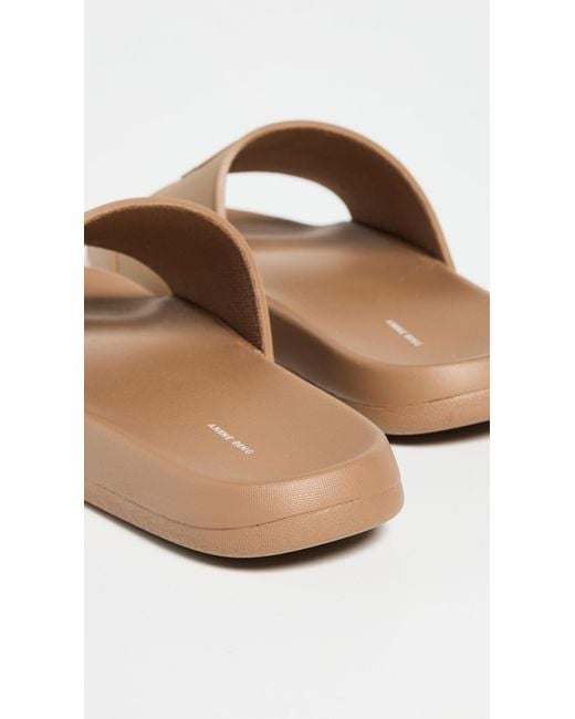 Anine Bing Black Isla Slides