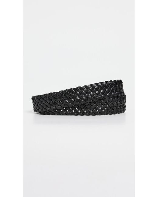 Madewell Black Braided Leather Belt for men