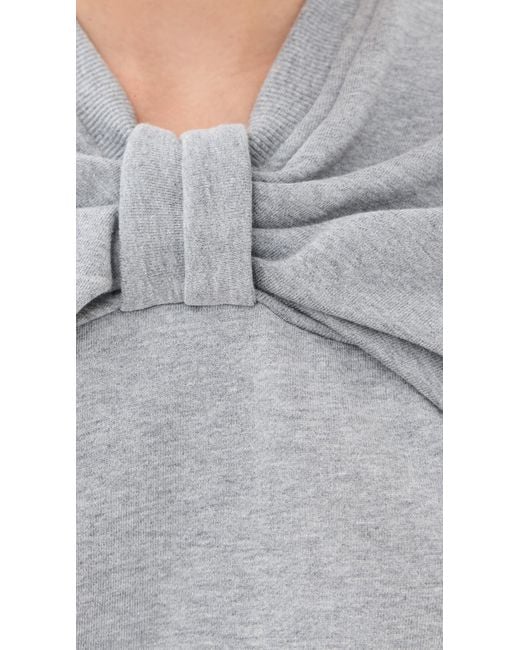 3.1 Phillip Lim Black Draped Bow Top