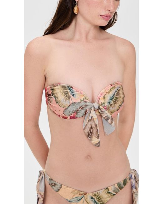Zimmermann Black Coco Scarf Tie Bikini Top