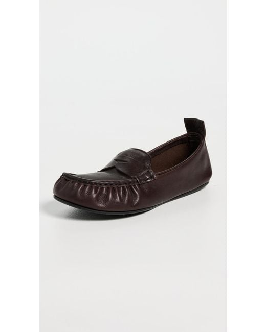 Acne Brown Leather Flats