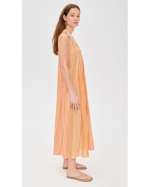 Poupette Multicolor Long Dress Nava Stripe Coverup