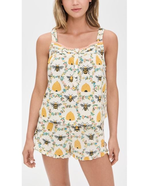 Printfresh Multicolor Back To Bed Shorts Pajama Set