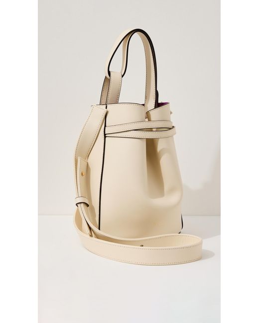 Neous Sigma Small Leather Bucket Bag in Natural | Lyst