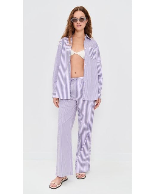 Solid & Striped Purple The Ashling Pants