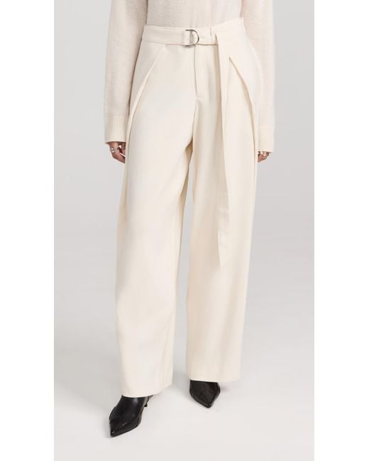 AMI White Trousers With Panels