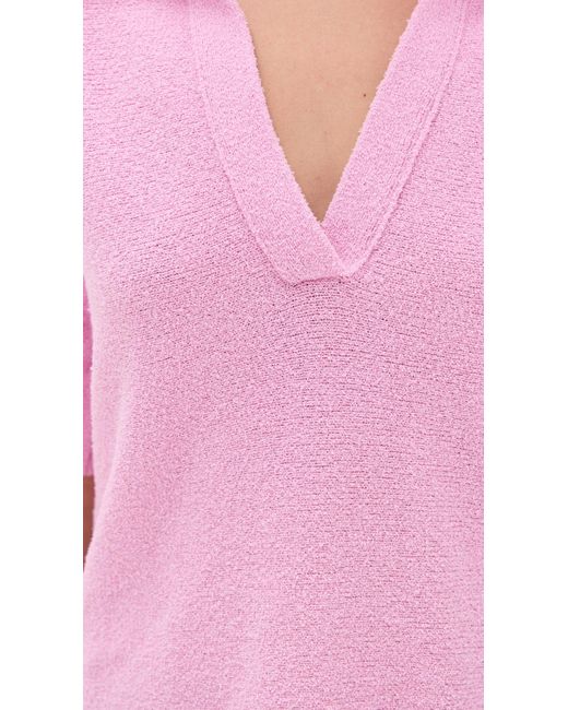 Le Bos Pink Poolside Polo