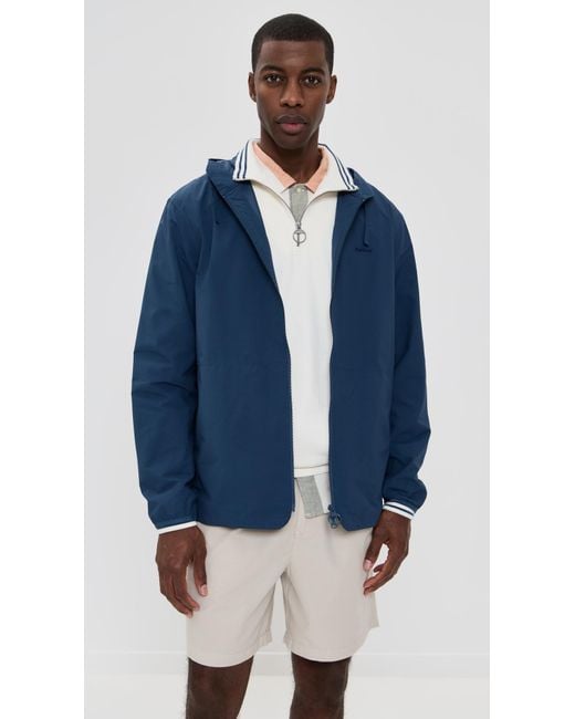 Barbour Blue Newhill Showerproof Rain Jacket for men