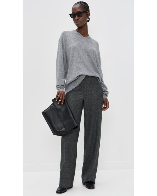 Theory Black Wide Pull On Pants