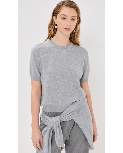 Nackiyé Gray Pearl Crewneck Cashmere Sweater