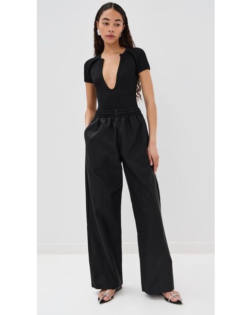 Christopher Esber Black Concave Tee Bodysuit
