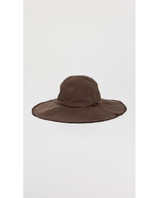 Rag & Bone Brown Lily Canvas Sun Hat