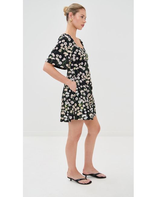 BERNADETTE Black Manou Short Dress