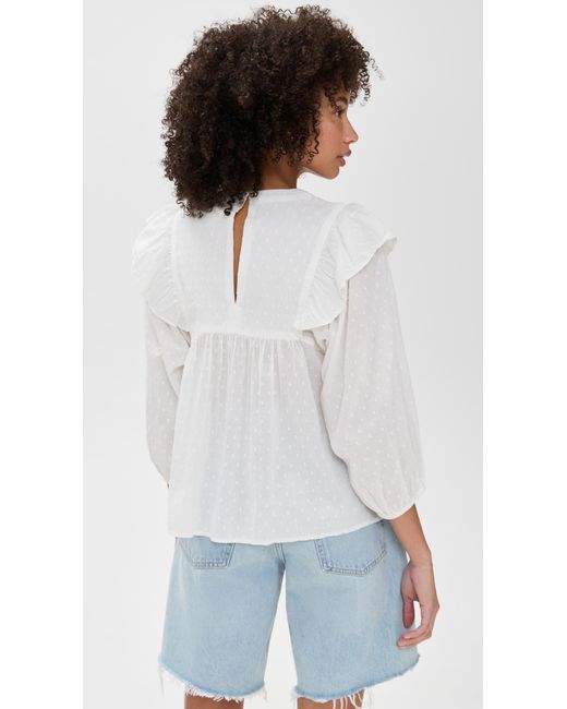Cleobella White Lina Blouse