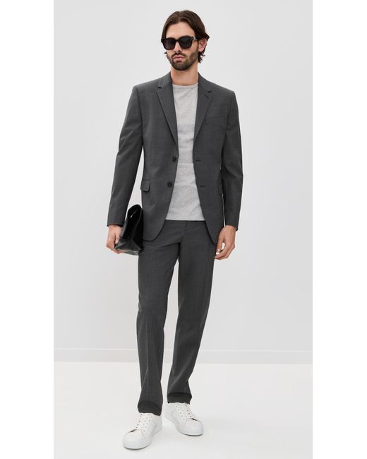 Theory Black Chambers Stretch Wool Blazer for men