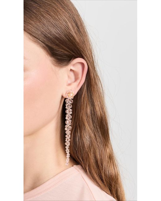 Simone Rocha White Drip Earrings