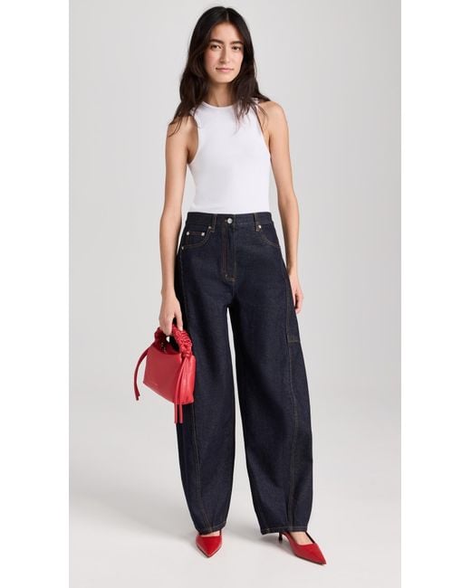 Tibi Blue Denim Sid Jeans
