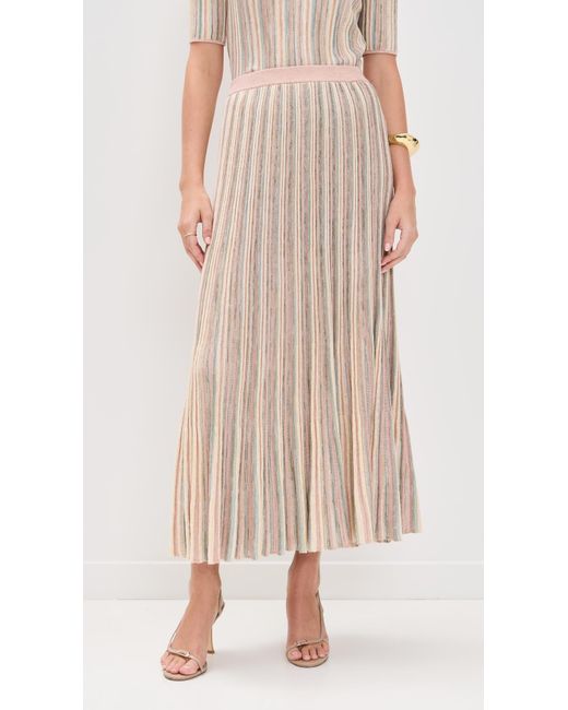 Zimmermann Natural Illuminate Mouline Maxi Skirt