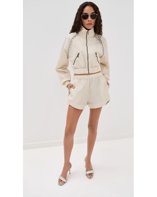 Area Natural Crystal Trim Track Jacket