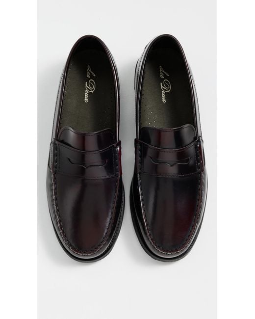 Les Deux Black Willard Leather Loafers for men