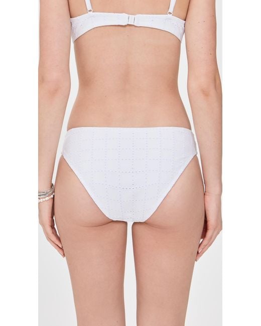 Solid & Striped White The Eva Bikini Bottoms