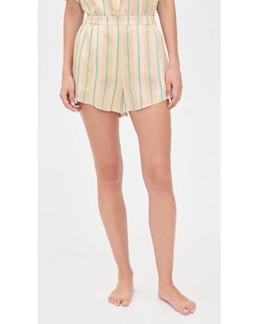 Lunya Natural Washable Silk Tee Short Set