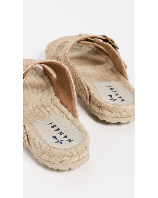 Manebí Natural Nordic Raffia Sandals