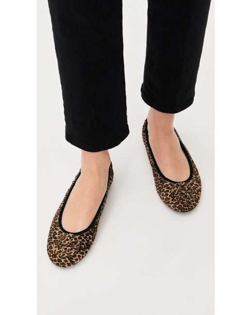 Tory Burch Black Reva Travel Ballet Flats