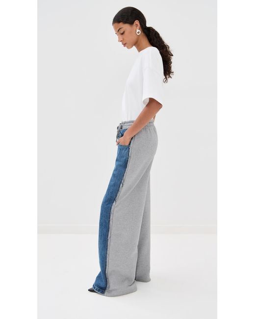 Monse Blue Denim Sweatpants