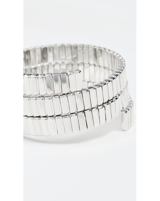 Roxanne Assoulin Black The Flat Cobra Triple Wrap Bracelet