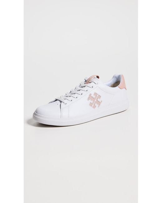 Tory Burch White Double T Howell Court Sneakers 6