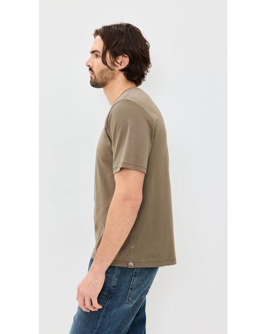 Rag & Bone Green Pima Interlock Tee for men