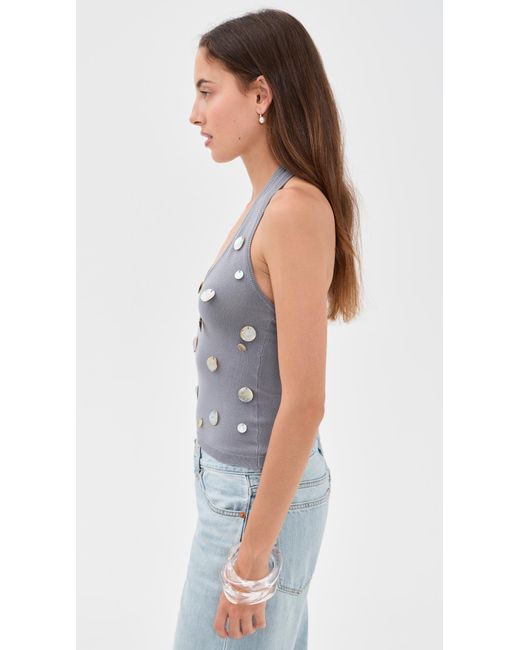Bailey Rose Blue Halter Top