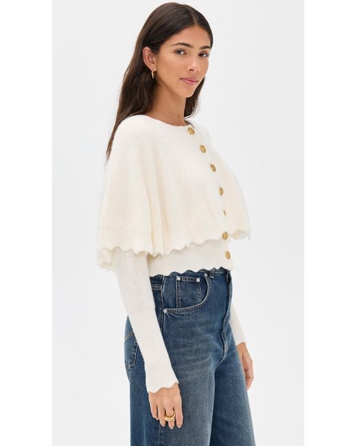 LoveShackFancy Blue Daelyn Cardigan