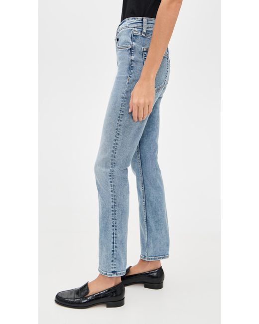 Rag & Bone Blue Flexi Wren Ankle Slim Jeans