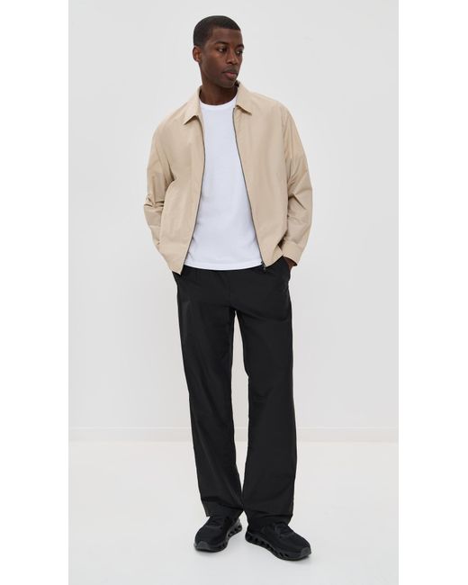 Theory Black Pleated Drawstring Pants for men