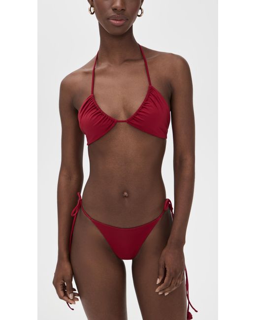 Maygel Coronel Red Arazo Bikini Set