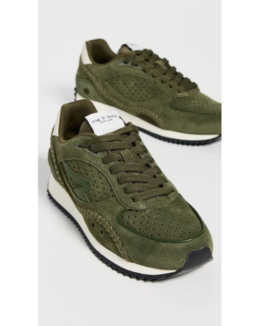 Rag & Bone Green Rb Drift Runner Sneakers