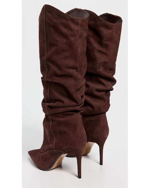 SCHUTZ SHOES Brown Maryana Up Slouch Boots