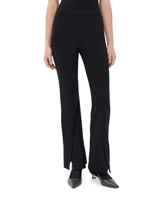 Rosetta Getty Black Split Vent Slim Pants